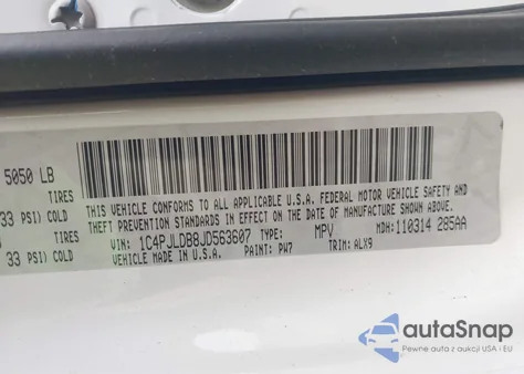 2018 Jeep Cherokee Limited Fwd из США, поврежденный, VIN 1C4PJLDB8JD563607